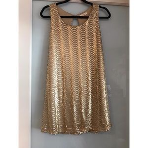 Champagne/Gold Sequin Dress